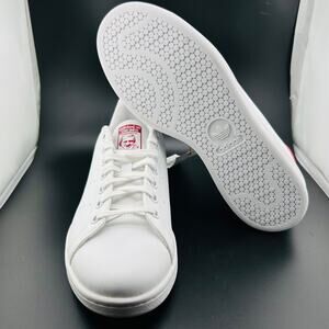 Adidas Stan Smith J Big Kids' Sneakers White Cloud / Bold Pink FX7522 Sz 7